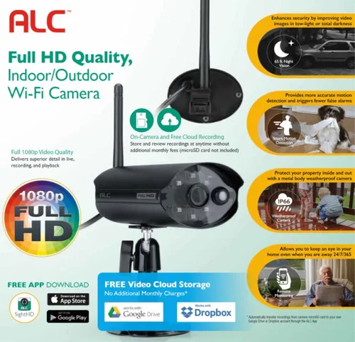 Vista 4 de ALC AWF61 SightHD 1080p Full HD Cámara Wi-Fi para exteriores