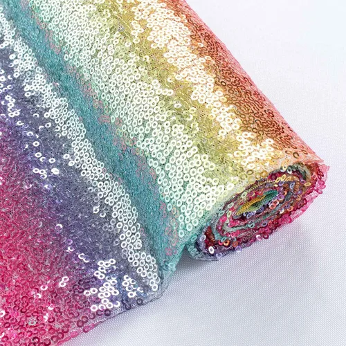Vista 9 de Partisout Tela de lentejuelas por el patio - Tela de 3mm brillante para manualidades DIY, disfraces y decoración de fiesta Material de brillo, 3