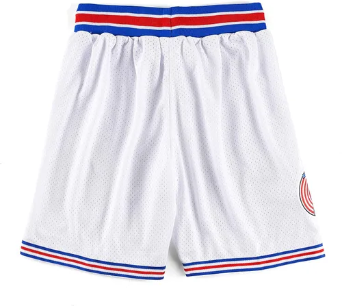 Vista 2 de Mens Space Movie Basketball Shorts T Squad Shorts White