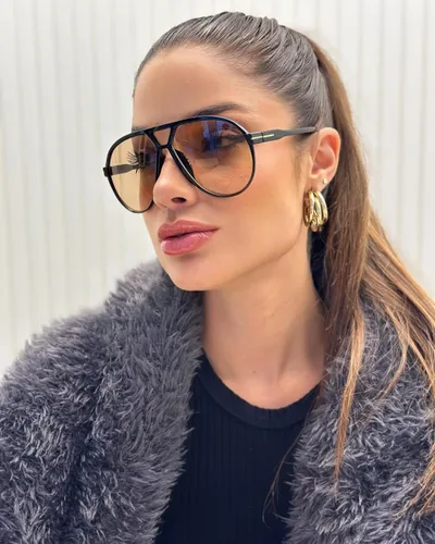 Vista 7 de Lentes de sol estilo aviador retro para mujeres y hombres, de gran tamaño, clásicos de los años 70, vintage, a la moda, sin enredos, cuadrados