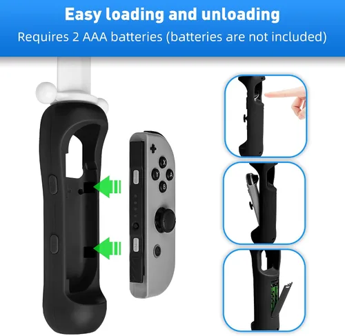 Vista 3 de RHOTALL Espada de juego para The Legend of Zelda Skyward Sword HD compatible con Nintendo Switch y Switch OLED Right Joycon Controller, accesorios