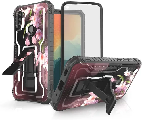 Vista 7 de FITO - Funda para Samsung Galaxy A11, durable, resistente a los golpes, con protector de pantalla y soporte integrado
