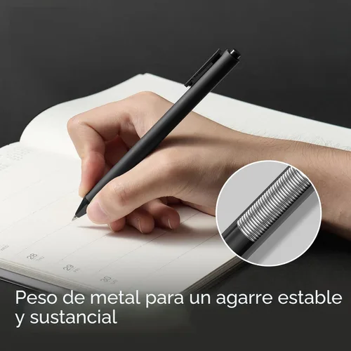 Vista 3 de Kaco PURE - Bolígrafos de gel de 0.5 mm de punta fina, tinta negra, 10 unidades, escritura suave y de secado rápido, suministros de oficina