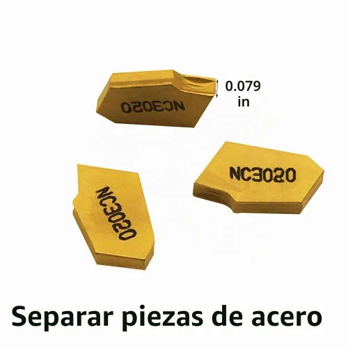 Vista 3 de GBJ 10 piezas SP200 GTN-2 ranurado de corte de insertos de carburo para SPB26-2 SPB32-2 Hoja ranurado herramienta de ranurado herramienta de placa