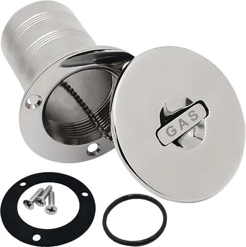 Vista 17 de SHENGHUISS Boat Water/Diesel/Gas/Fuel Deck Fill/Filler 1-1/2 Inch(38mm) with Keyless Cap 316 Stainless Steel Boat Deck Hardware for Boat, Yacht