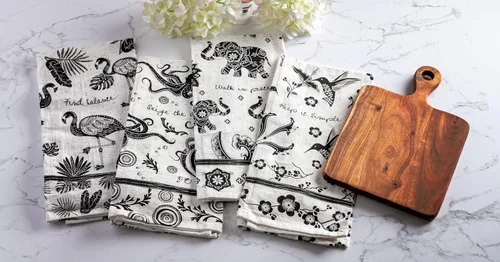 Vista 4 de Karma Gifts Boho paños de cocina - Abeja