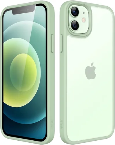 Vista 14 de JETech - Funda mate para iPhone 12/12 Pro, color negro Protección de grado militar, parte trasera mate esmerilada, acabado antihuellas, diseño a