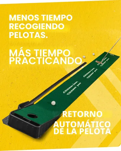 Vista 4 de SKLZ Putting Green: Perfect Your Golf Skills with Realistic Home Practice - Improve Your Putting Stroke, Lower Your Scores, and Enjoy Convenient