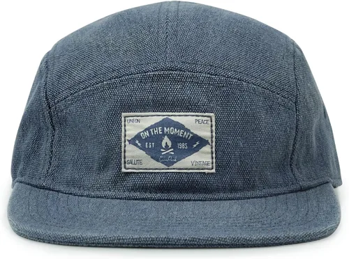 Vista 11 de CLAPE Gorra Snapback de 5 paneles para hombre, de algodón lavado, estilo 5p02-lavado Negro