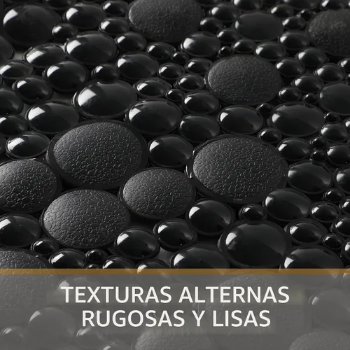 Vista 3 de Tapete extra largo de ducha para bañera de 34.2 x 15.7 pulgadas Negro