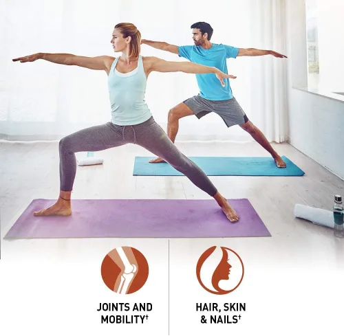 Vista 3 de Garden of Life Péptidos de colágeno multifuente + polvo de cúrcuma – Manzana y canela, 20 porciones, para mujeres y hombres, movilidad