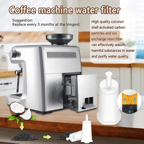 Vista 5 de Filtro de agua de repuesto para máquina Breville Espresso Barista Touch BES880, Barista Touch Impress BES881, Oracle Touch BES990, Oracle BES980