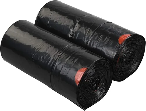 Vista 7 de Teyyvn Bolsas de basura negras con cordón, 4 galones, 220