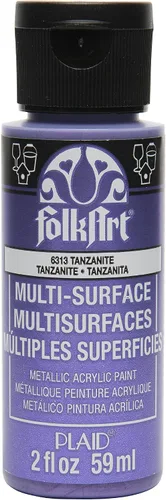 Vista 26 de FolkArt - Pintura metálica multisuperficie, 2 onzas, Oro Negro