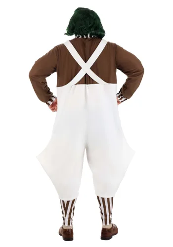 Vista 2 de Disfraz Plus Size Adulto Oompa Loompa Willy Wonka Plus Size Multicolor