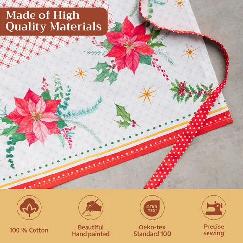 Vista 639 de Maison d' Hermine Delantales para mujer con bolsillo, 100% algodón (27.50 x 31.50 pulgadas)