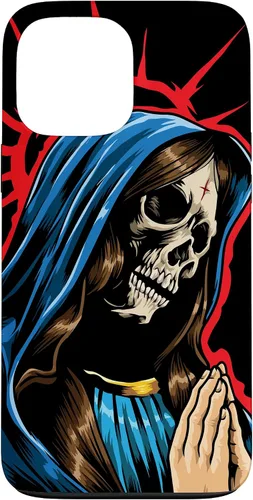 Vista 24 de Día de los Muertos - Praying La Calavera Catrina - Funda de Santa Muerte para iPhone 17
