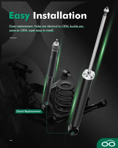 Vista 6 de SCITOO - Amortiguador trasero para VW se adapta a 2009 2010 2011 2012 2013 CC, 2008 R32,2006 2007 2008 2009 Conejo Shocks 344459 Struts - Juego de 2