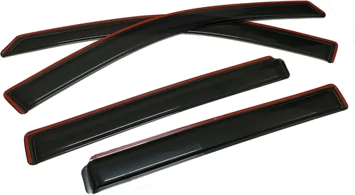Vista 4 de Deflector de protección de ventilación para ventana de humo estilo canal compatible con GMC Terrain 2010-2017