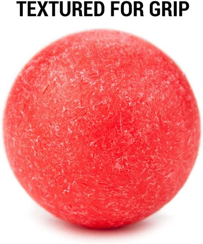 Vista 3 de Brybelly Pelotas de futbolín, con textura roja, fútbol blanco y negro, blanco, bolas brillantes, para mesas de futbolín estándar y pelotas clásicas