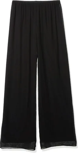 Vista 4 de Alex Evenings Pantalón de vestir de pierna recta para mujer (Petite Regular Plus Tallas), Metálico
