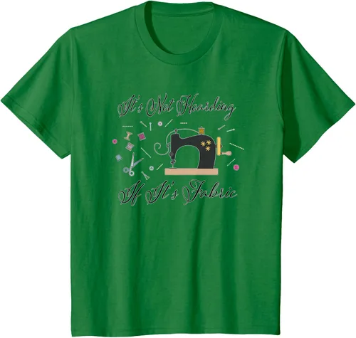 Vista 53 de It's Not Hoarding If Its - Camiseta de costura para acolchado, Blanco, S