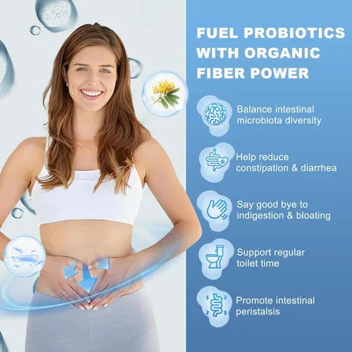 Vista 3 de Probióticos para mujeres y hombres para la salud digestiva con 100 mil millones de UFC, probióticos para mujeres y hombres para apoyo inmunológico