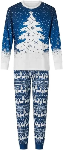 Vista 3 de Pijamas familiares de Navidad a juego para mujereshombresniñosbebés, pijamas de Navidad para fiestas de Navidad