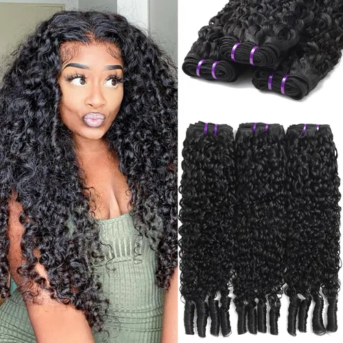 Vista 42 de Paquetes Bob Liso 3 Paquetes de Cabello Humano Corto 10, 10 y 10 Pulgadas, 100% Cabello Crudo Sin Procesar, Tejido Rápido, Color Negro Natural