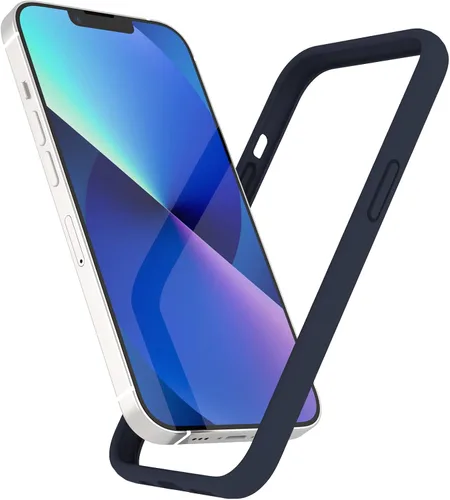 Vista 67 de Funda de silicona líquida para iPhone 12/12 Pro de 6.1 pulgadas, color negro [Absorción de golpes] [Protección de borde elevado]