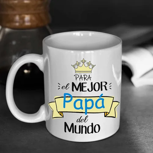 Vista 4 de Taza de café para papá, regalo para el día del padre, cumpleaños, para el mejor papá del mundo, regalo para él, regalo de hijo/hija, taza de café