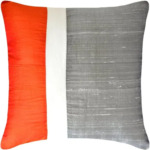 Vista 34 de Fabric Mart Direct Funda de cojín para sofá, fundas de cojín decorativas de color verde y gris, de 12 x 12 pulgadas, almohadas de retazos de bloques