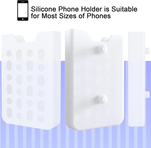 Vista 2 de Soporte para teléfono compatible con bolsa Bogg, funda de inserción de silicona suave, accesorios de soporte para funda de teléfono, accesorios