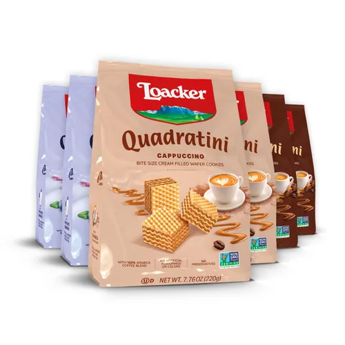 Vista 13 de Loacker Quadratini - Obleas de yogur de arándano de tamaño pequeño