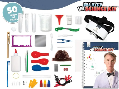 Vista 5 de Abacus Brands Bill Nye's VR Science Kit - Virtual Reality Kids Science Kit, Book and Interactive STEM Learning Activity Set