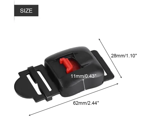 Vista 2 de Pissente Hebilla para casco de motocicleta, paquete de 5 cascos universales de motocicleta, clip de velocidad, correa de barbilla de liberación