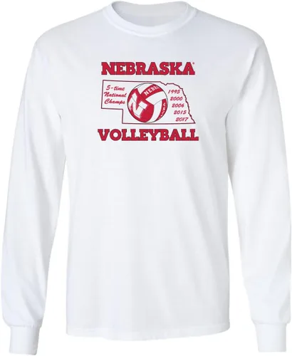 Vista 26 de CornBorn Elige tu diseño - Camisetas de manga larga de voleibol de Nebraska