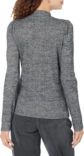 Vista 2 de GAP Women's Long Textured Puff Sleeve Shirt Top Blouse
