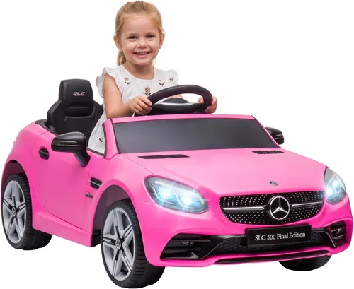 Vista 12 de Aosom Mercedes SLC 300 - Auto de paseo con licencia de 12 V para niños con control remoto, 2 velocidades, automóvil eléctrico para niños a batería
