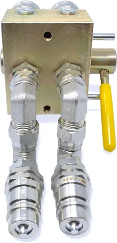 Vista 6 de Summit Hydraulics Multiplicador hidráulico manual, válvula divisor/desviadora SCV con acopladores y accesorios de Ag