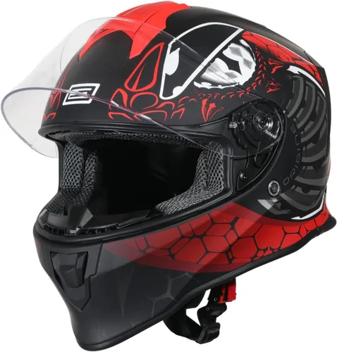 Vista 7 de ORIGINE Casco de motocicleta de cara completa On Road, aprobado por DOT