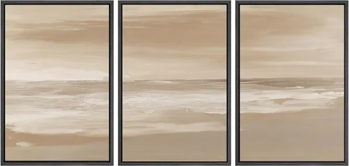 Vista 37 de SIGNWIN Lienzo enmarcado para pared, juego de arte tranquilo con reflejo de lago, acuarela, montaña y agua, ilustraciones modernas, arte abstracto