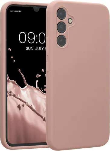Vista 196 de kwmobile Funda compatible con Samsung Galaxy A13 4G - Funda delgada de silicona TPU - Acabado suave al tacto - Amarillo radiante
