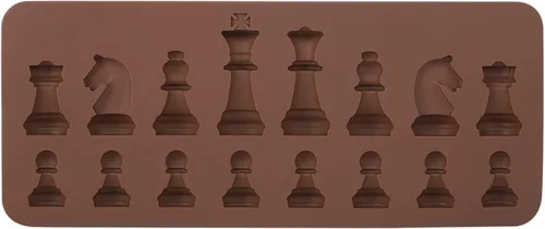Vista 6 de Pieza de ajedrez de silicona, caramelo de chocolate, fundición de silicona de ajedrez internacional, fondant DIY Candy Cake Topper