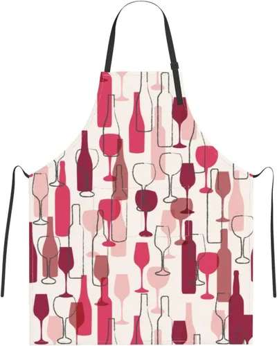 Vista 3 de Delantal ajustable impermeable para hombres y mujeres, chef, cocina, barbacoa, parrilla