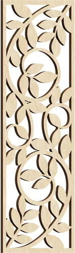 Vista 93 de 9 3/8"W x 24 3/8"H x 1/4"T Utica Decorativo Fretwork Madera Paneles de Pared, Abedul