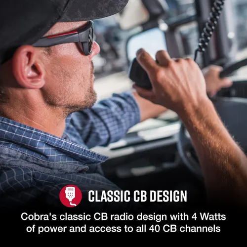 Vista 4 de Cobra Radio CB profesional de 29 LTD + cable coaxial RG-58A/U de 18 pies con conectores Pl-259