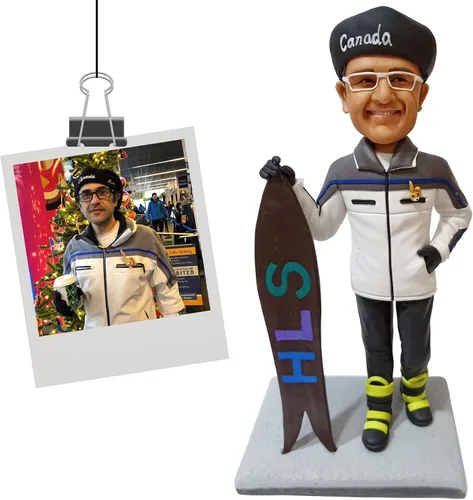 Vista 19 de Figuritas personalizadas de bobblehead de golfista para regalo para hombre, regalos personalizados del día de San Valentín a partir de fotos Golfer