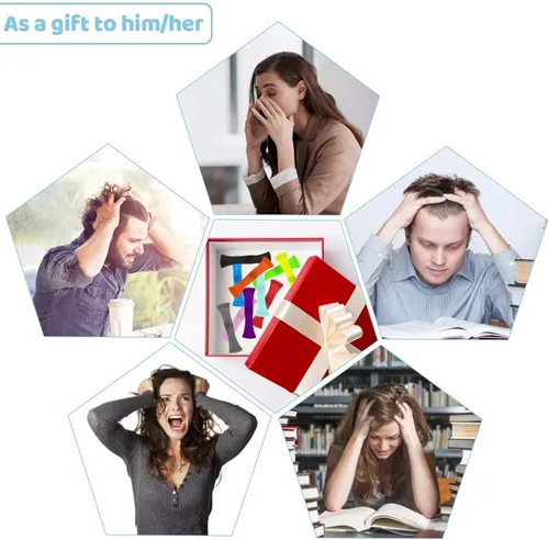 Vista 6 de Vanblue Juguete para ansiedad, 10 unidades, malla de mármol, sensorial, para aliviar el estrés, para niños y adultos, TDAH, añadir autismo