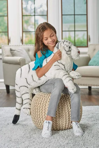 Vista 7 de Wild Republic Jumbo - Animal gigante de peluche, Talla Tiger, 30